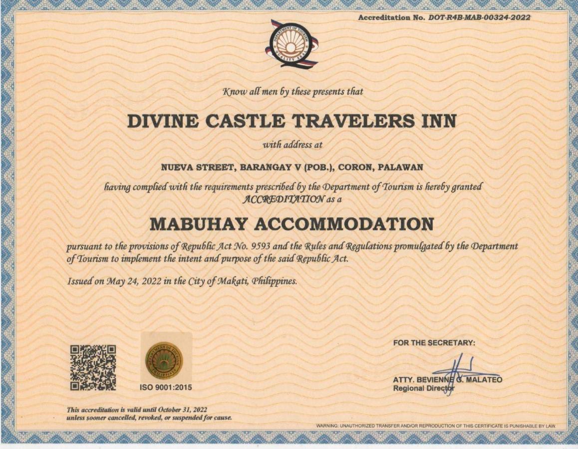 Divine Castle Travelers Inn Coron Luaran gambar
